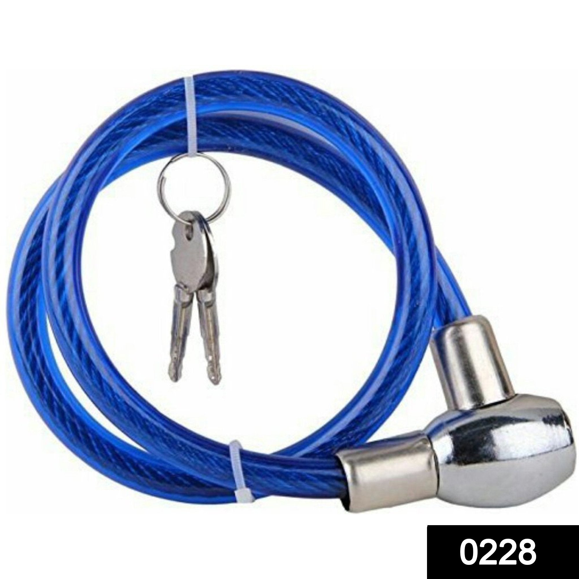 0228 Multi Purpose Key-Lock (Cable Lock) - SkyShopy 0228 Multi Purpose Key-Lock (Cable Lock) - SkyShopy